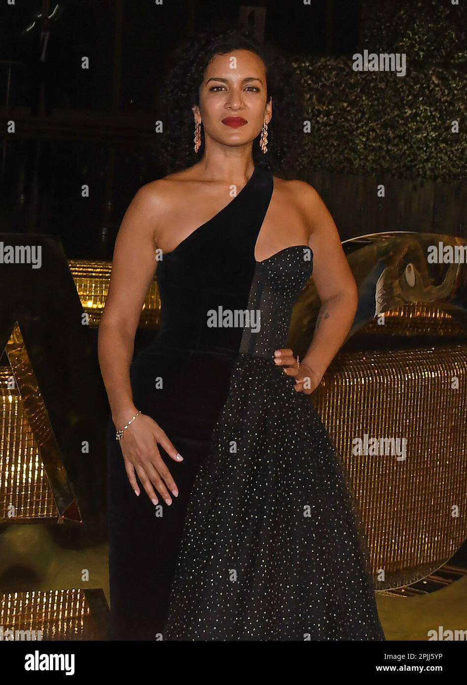 Mumbai, India. 31st Mar, 2023. British-American sitar player Anoushka Shankar poses for a photo at the inauguration of Nita Mukesh Ambani Cultural Centre (NMACC) in Mumbai. (Photo by Ashish Vaishnav/SOPA Images/Sipa USA) Credit: Sipa USA/Alamy Live News Stock Photo