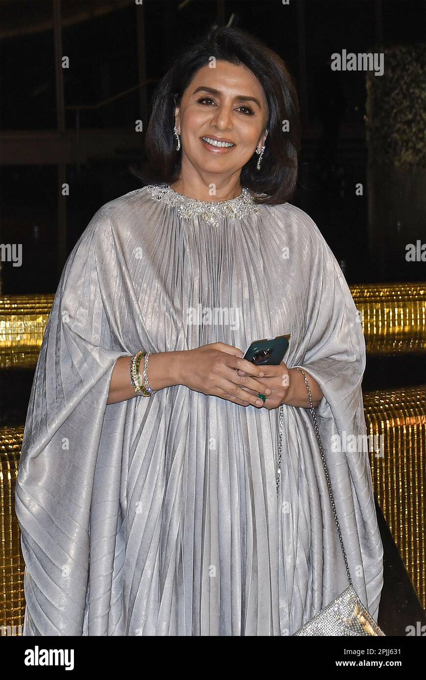 Mumbai, India. 31st Mar, 2023. Bollywood actress Neetu Singh poses for a photo at the inauguration of Nita Mukesh Ambani Cultural Centre (NMACC) in Mumbai. Credit: SOPA Images Limited/Alamy Live News Stock Photo