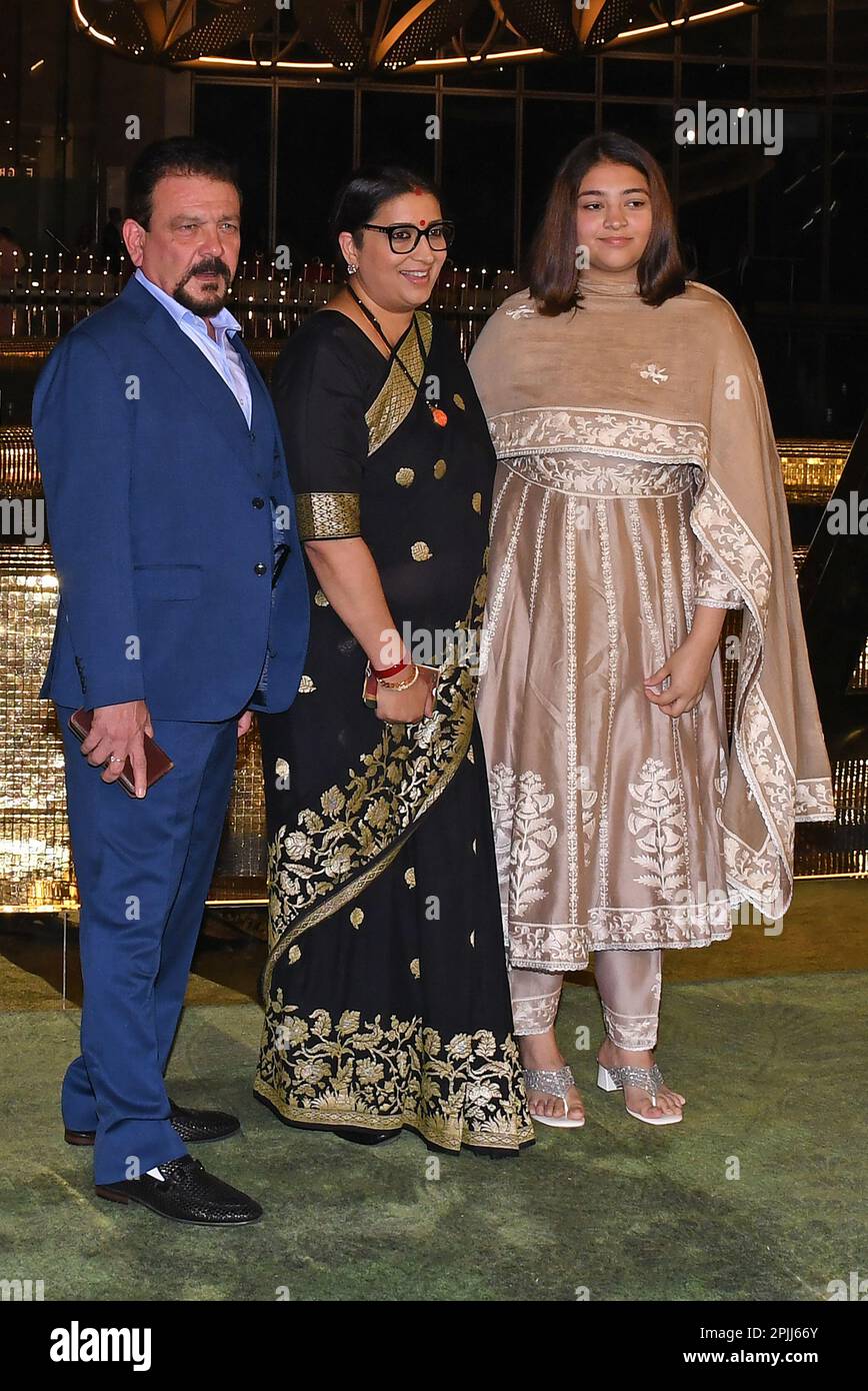 Mumbai, India. 31st Mar, 2023. L-R Businessman Zubin Irani, Smriti ...