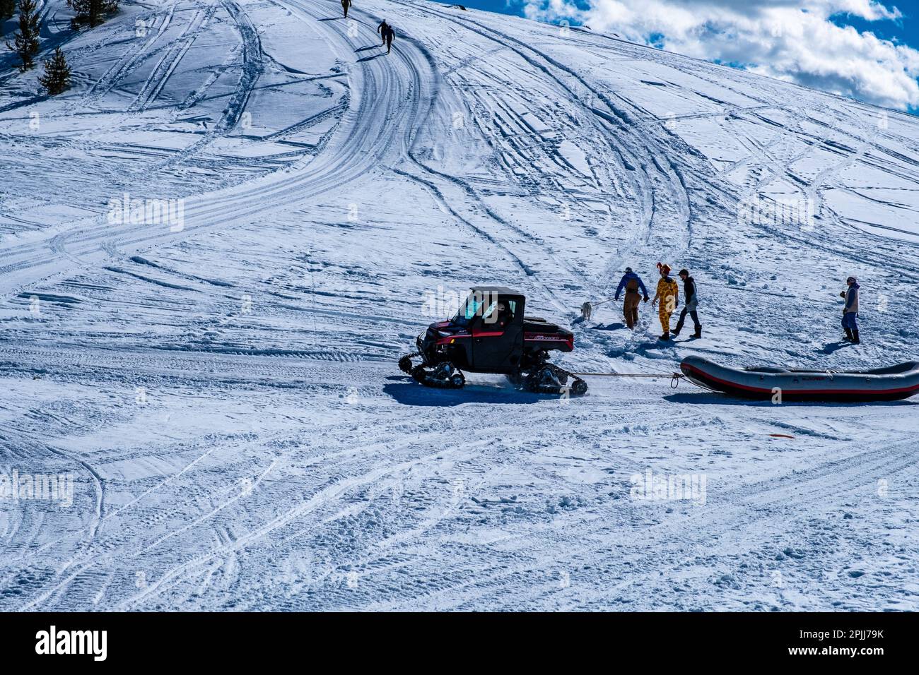 Winter celebration in Stanley, Idaho Stock Photo Alamy