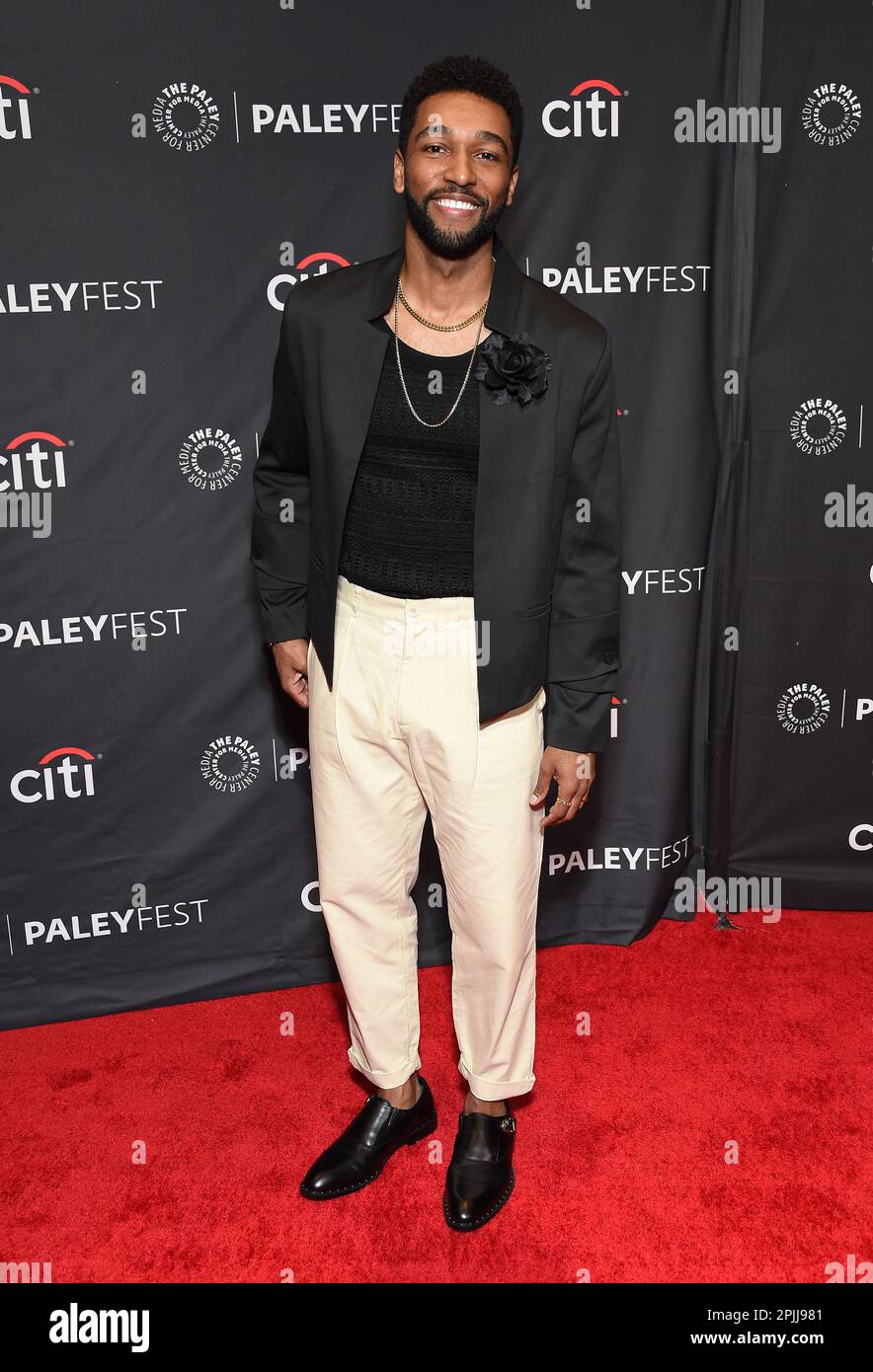 Anthony Hill arriving to PaleyFest 2023 Grey’s Anatomy at Dolby