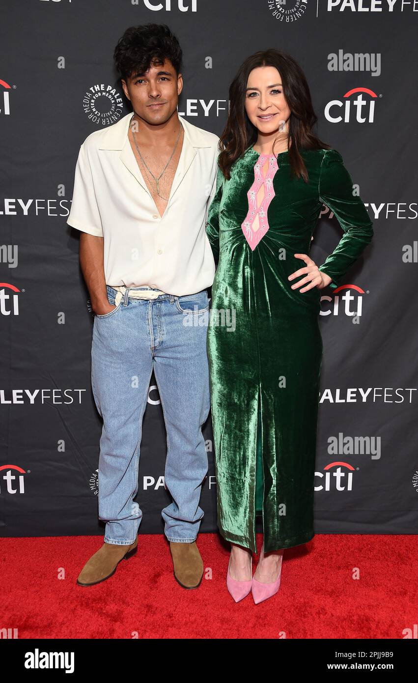 Niko Terho and Caterina Scorsone arriving to PaleyFest 2023: Grey’s