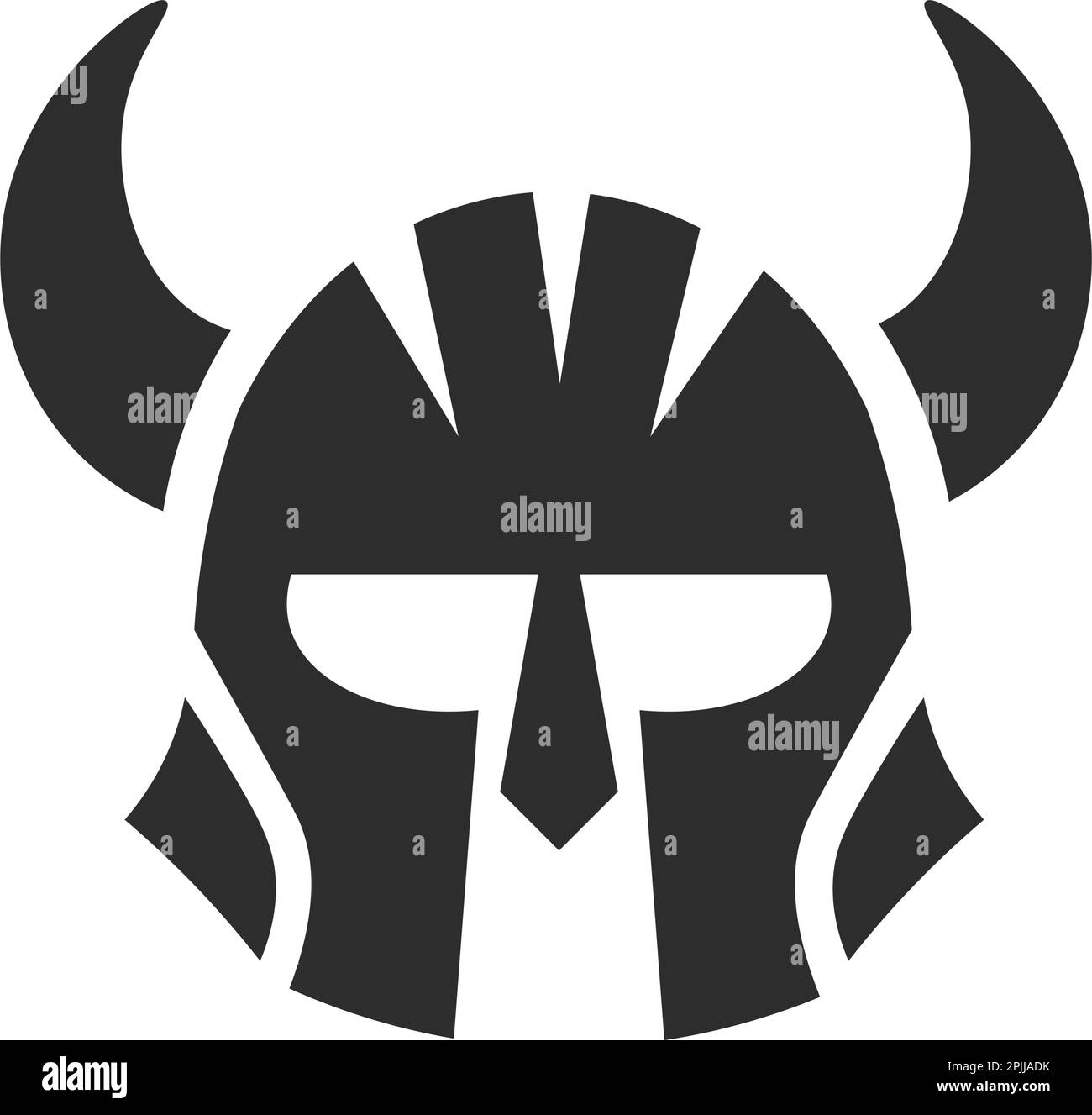 Helmet of viking tribes and fighters warriors Stock Vector