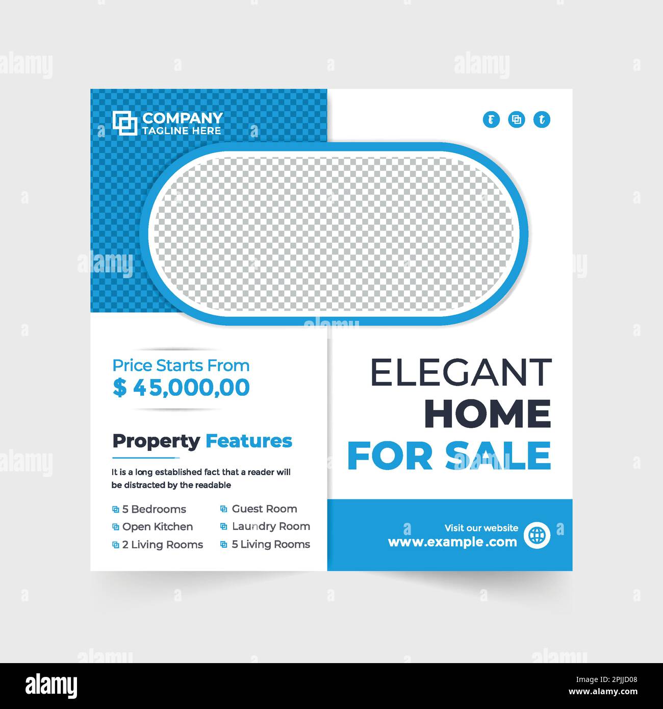 Home selling business social media template design Stock Vector Image Home selling business social media template design Stock Vector Image