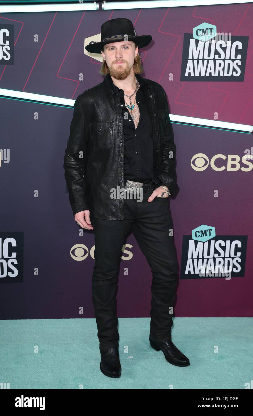 Jackson Dean arriving at the 2023 CMT Music Awards held at the Moody