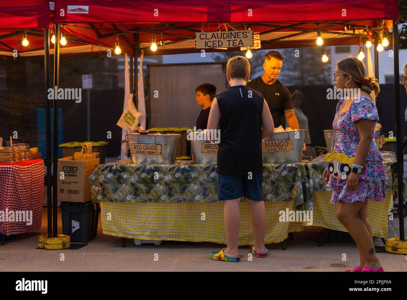 Surfers Paradise QLD Australia 9 March 2023 Night markets along the