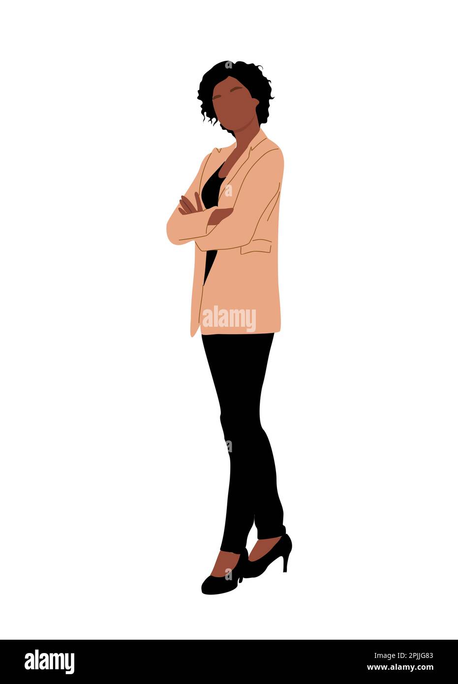 Business woman character vector isolated on white Stock Vector Image ...