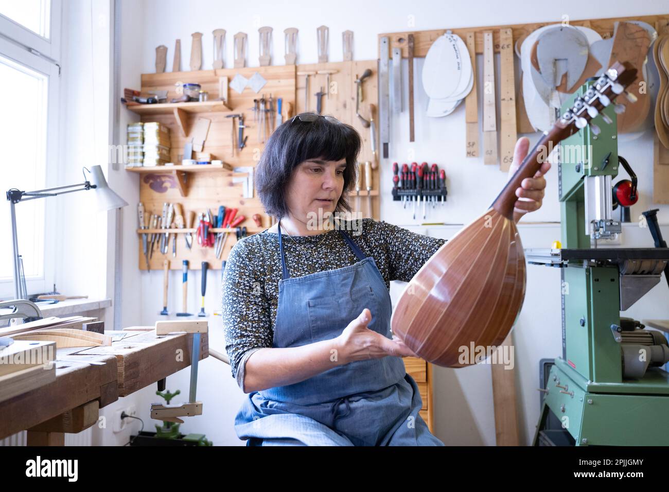 Markneukirchen, Germany. 23rd Feb, 2023. Brunhilde Jacob, mandolin