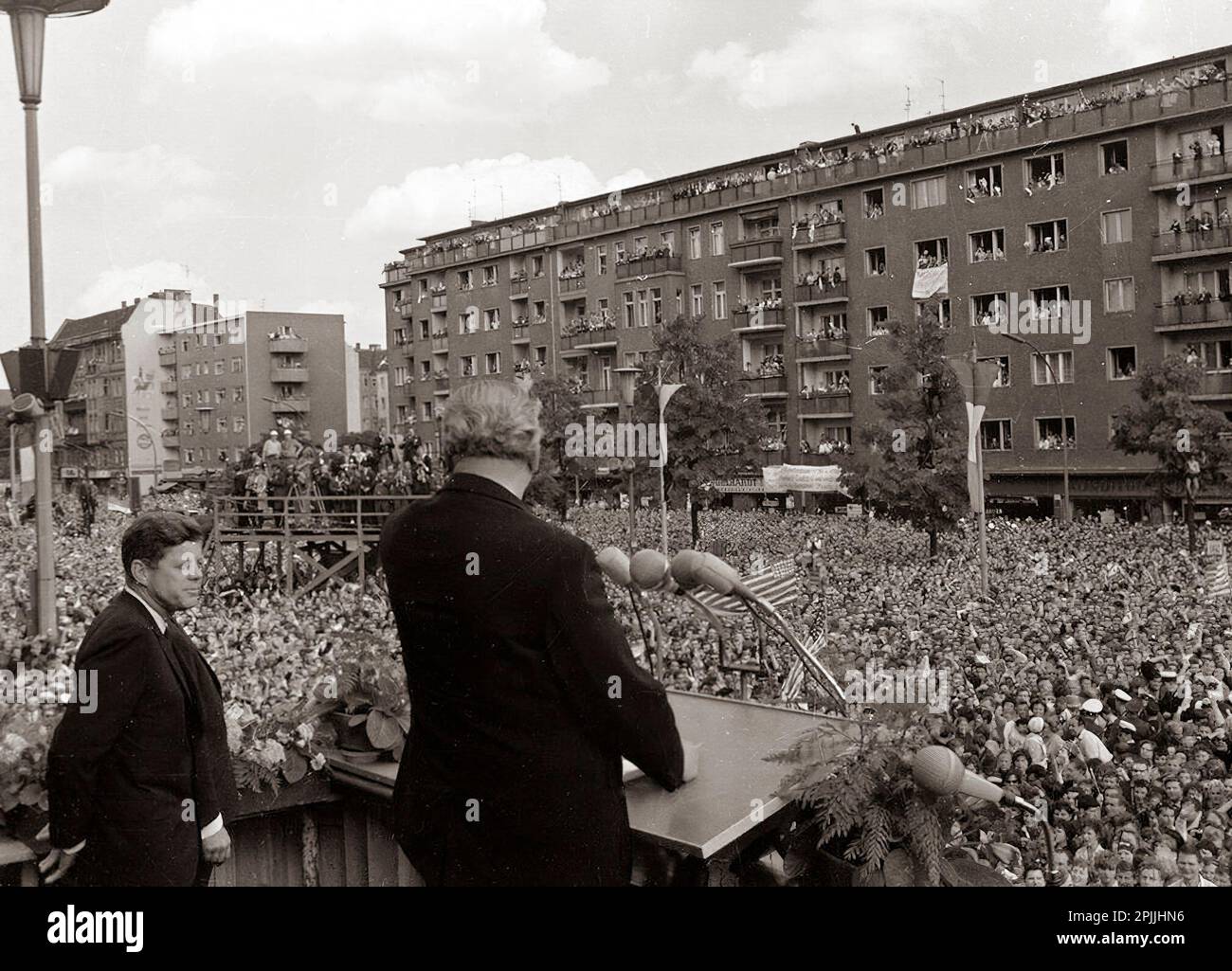 STC2303763 26 June 1963 Trip to Europe Germany, West Berlin, President Kennedy addresses
