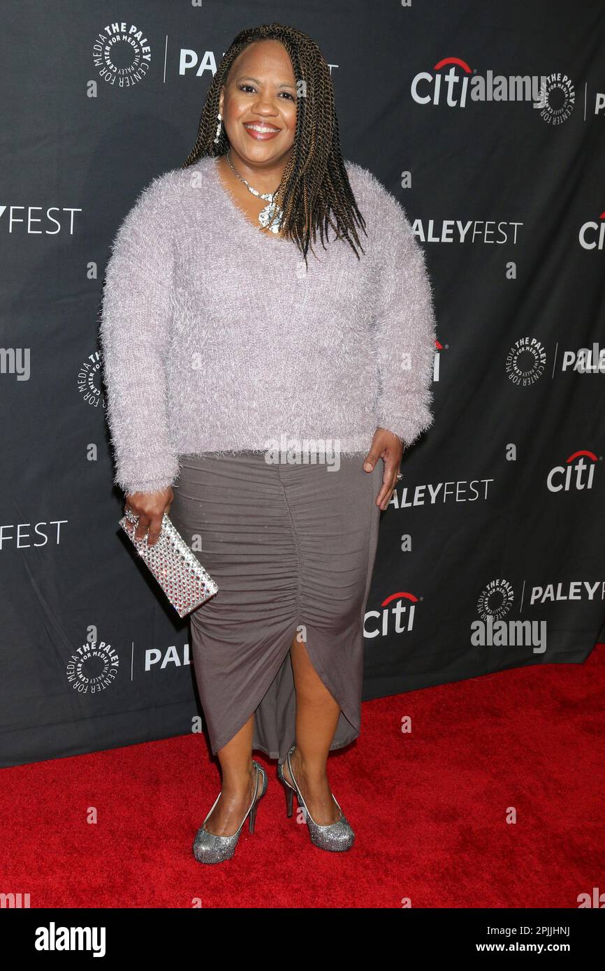 LOS ANGELES - APR 2:  Chandra Wilson at the 2023 PaleyFest - Grey's Anatomy at the Dolby Theater on April 2, 2023 in Los Angeles, CA Stock Photo