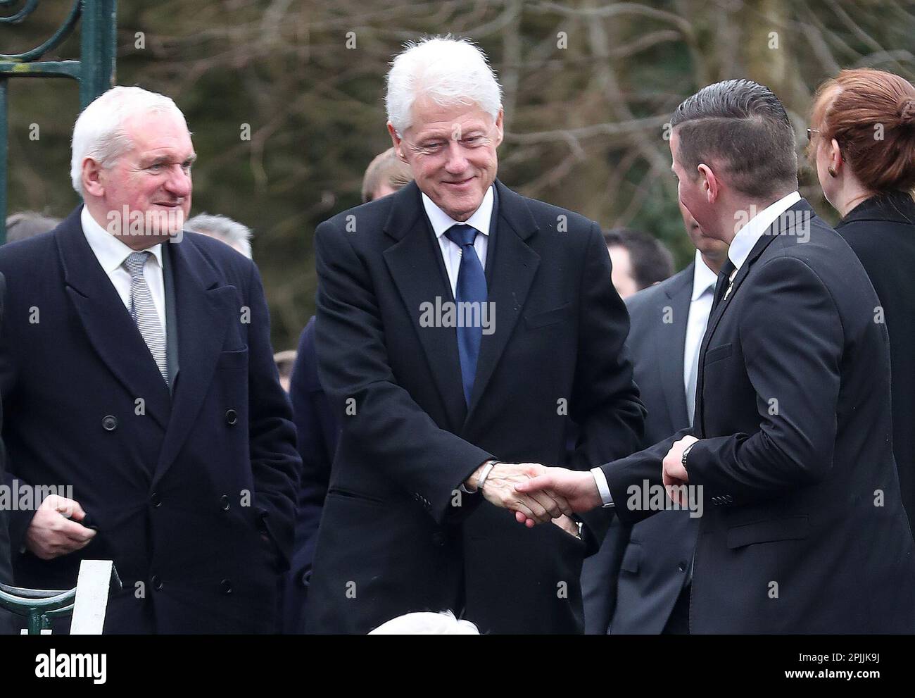 File Photo Dated 23/03/17 Of Former US President Bill Clinton (centre ...