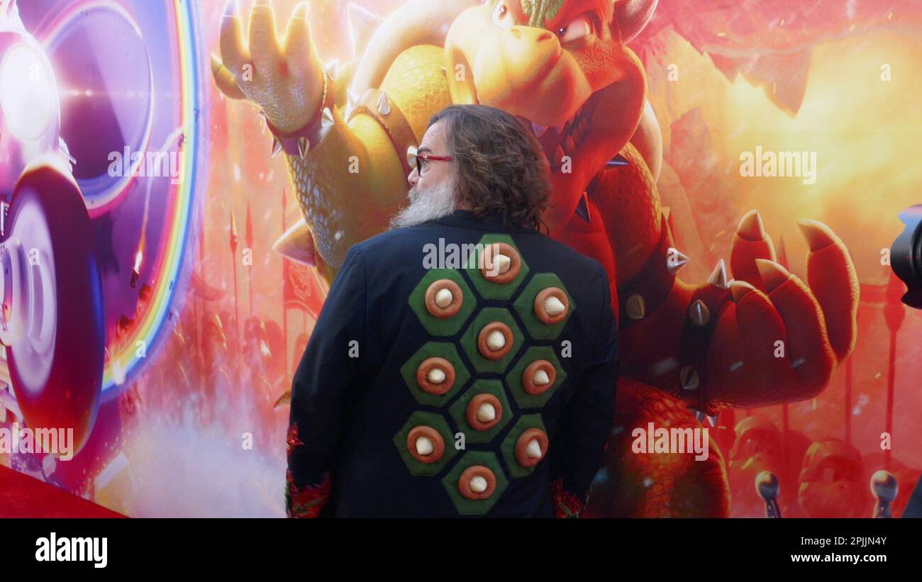 Jack Black 04/01/2023 The Special Screening of The Super Mario Bros. Movie  held at the Regal LA Live in Los Angeles, CA. Photo by I. Hasegawa / HNW/  Picturelux Stock Photo - Alamy