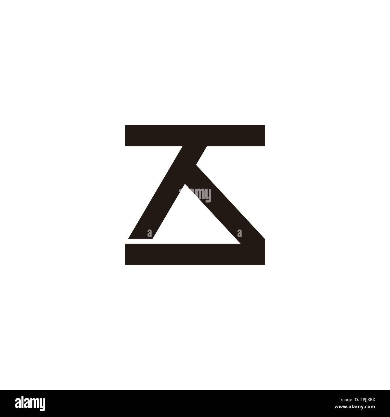 letter td simple triangle geometric line logo vector Stock Vector Image ...