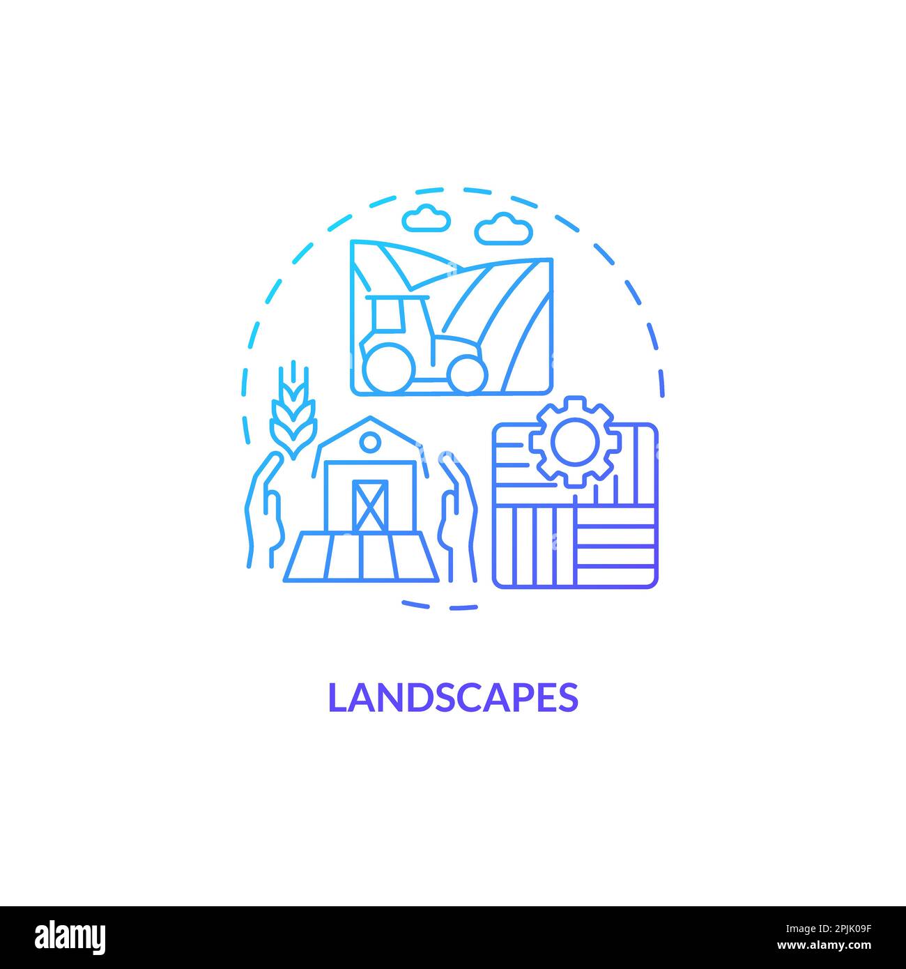 Production landscapes Stock Vector Images - Alamy