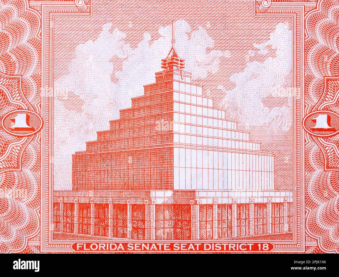 Florida senate seat district 18 from money Stock Photo
