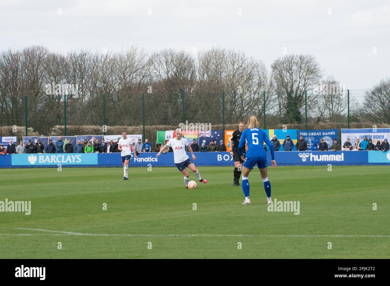 WSL Everton V Tottenham Hotspur at Walton Park Stadium, Liverpool score 2-1 to Everton (Terry Scott/SPP) Credit: SPP Sport Press Photo. /Alamy Live News Stock Photo