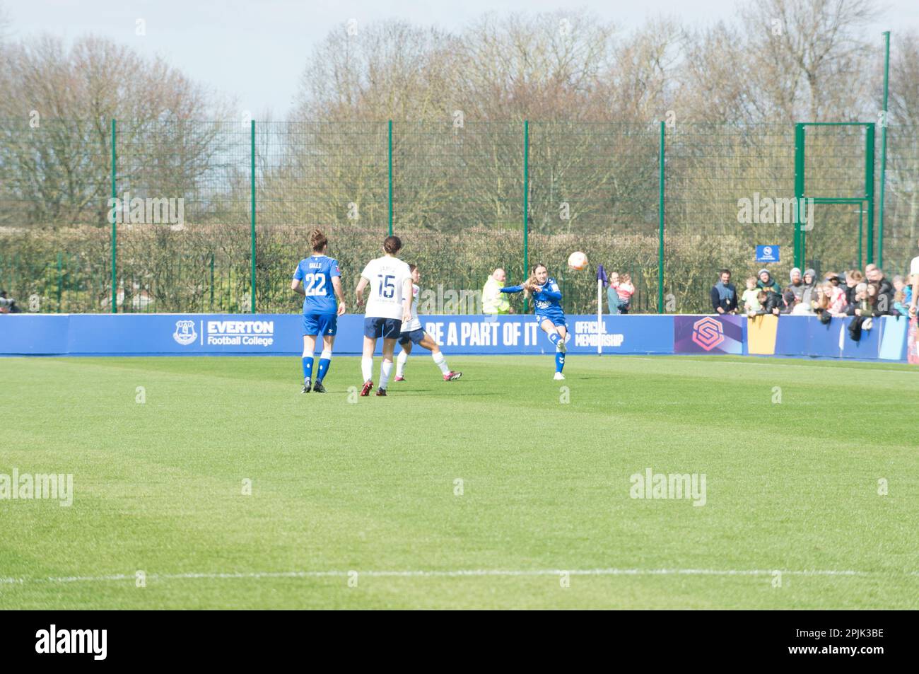 WSL Everton V Tottenham Hotspur at Walton Park Stadium, Liverpool score 2-1 to Everton (Terry Scott/SPP) Credit: SPP Sport Press Photo. /Alamy Live News Stock Photo