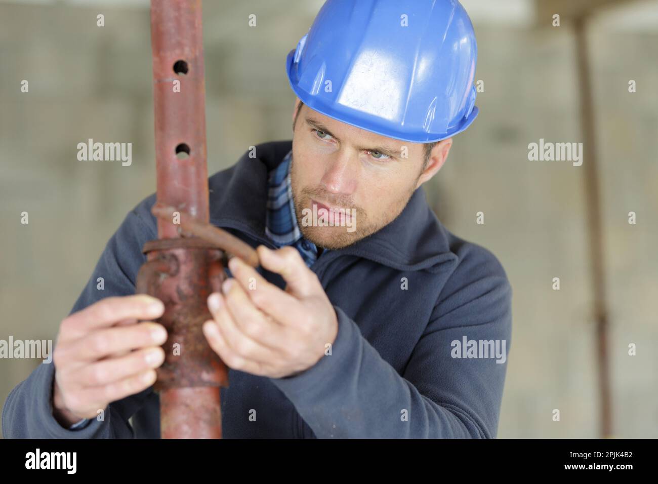 bar bender fixing steel reinforcement Stock Photo Alamy