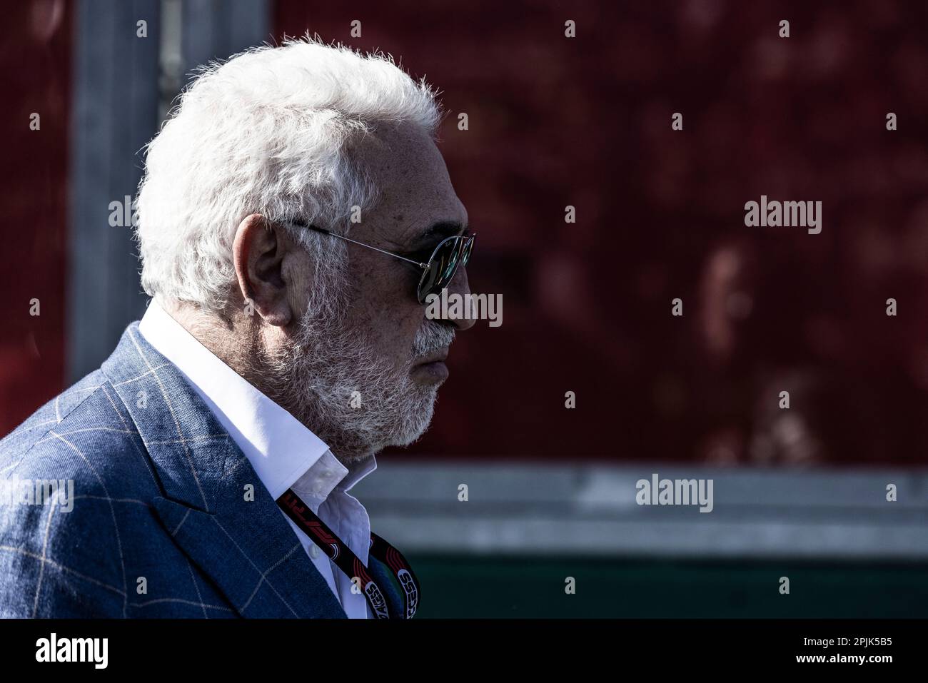 Melbourne, Australia. 02nd Apr, 2023. Lawrence Stroll who is the owner of the Aston Martin F1 Team walks on the grid ahead of the Formula One Australian Grand Prix at the Albert Park Circuit in Melbourne. Credit: SOPA Images Limited/Alamy Live News Stock Photo