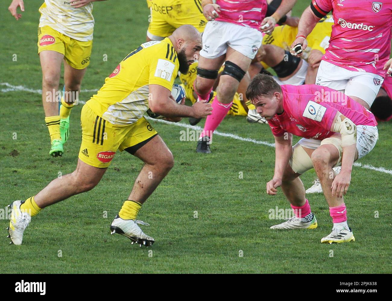 La Rochelle, France 03/04/2023, Reda Wardi of Stade Rochelais during