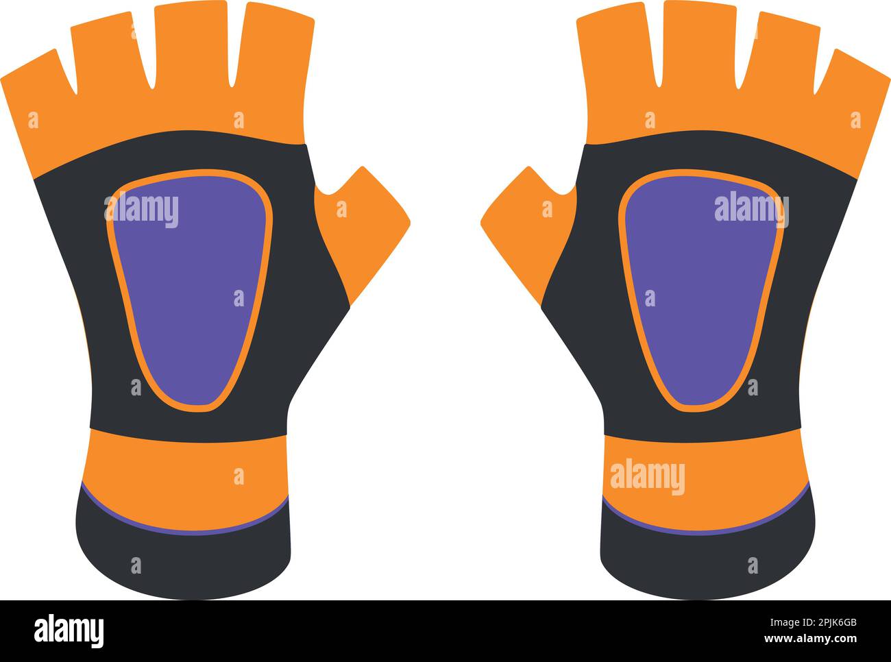 Cycling gloves icon cartoon vector. Sport equipment Stock Vector