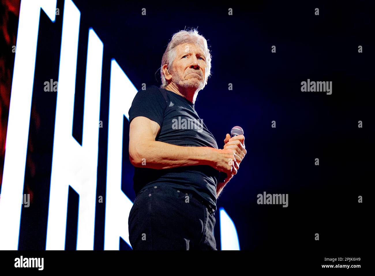 Italy 31 March 2023 Roger Waters - Farewell Tour This is not a drill - live at Mediolanum Forum Assago Milan © Andrea Ripamonti / Alamy Stock Photo