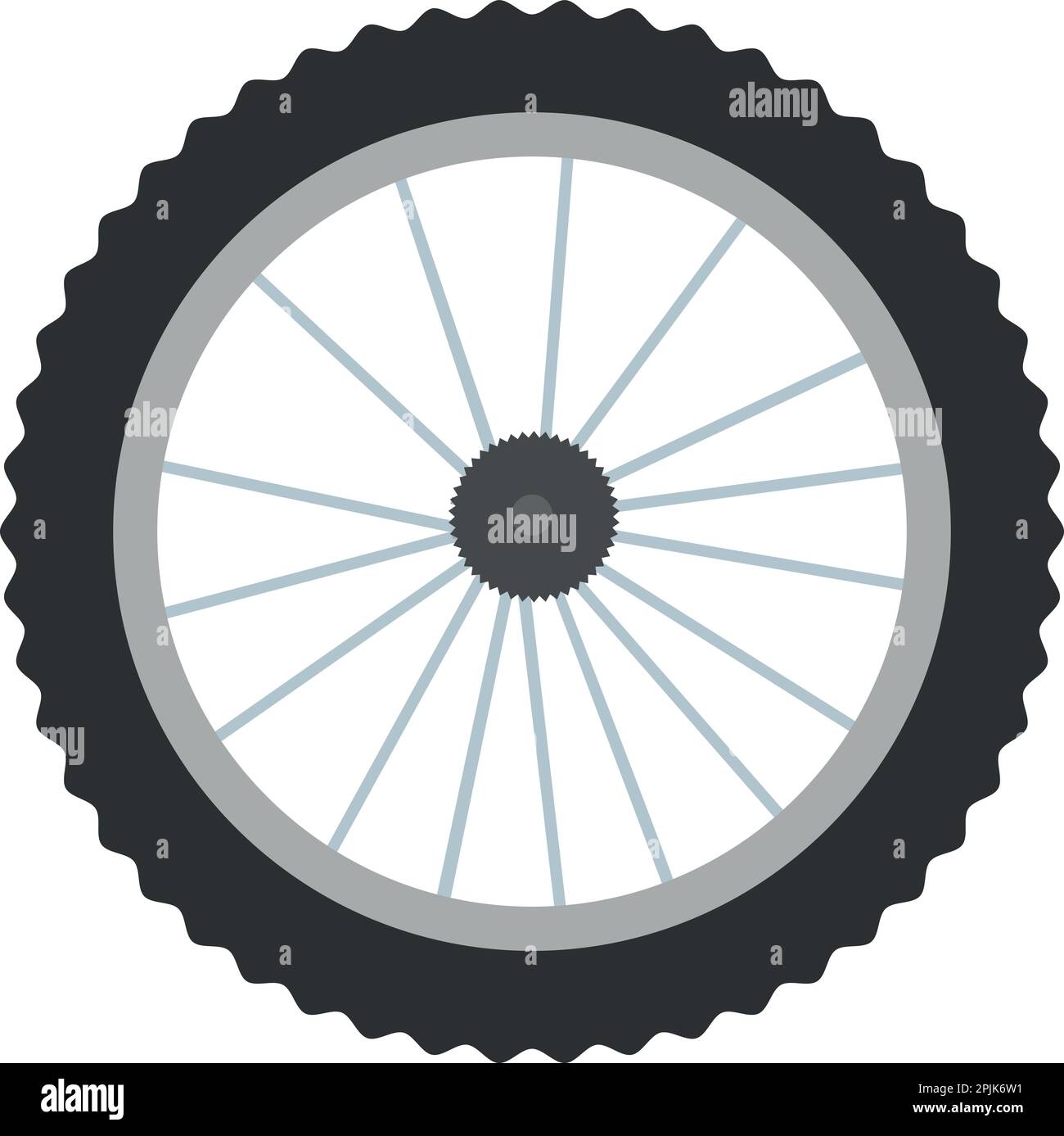 Bike wheel icon cartoon vector. Sport equipment Stock Vector