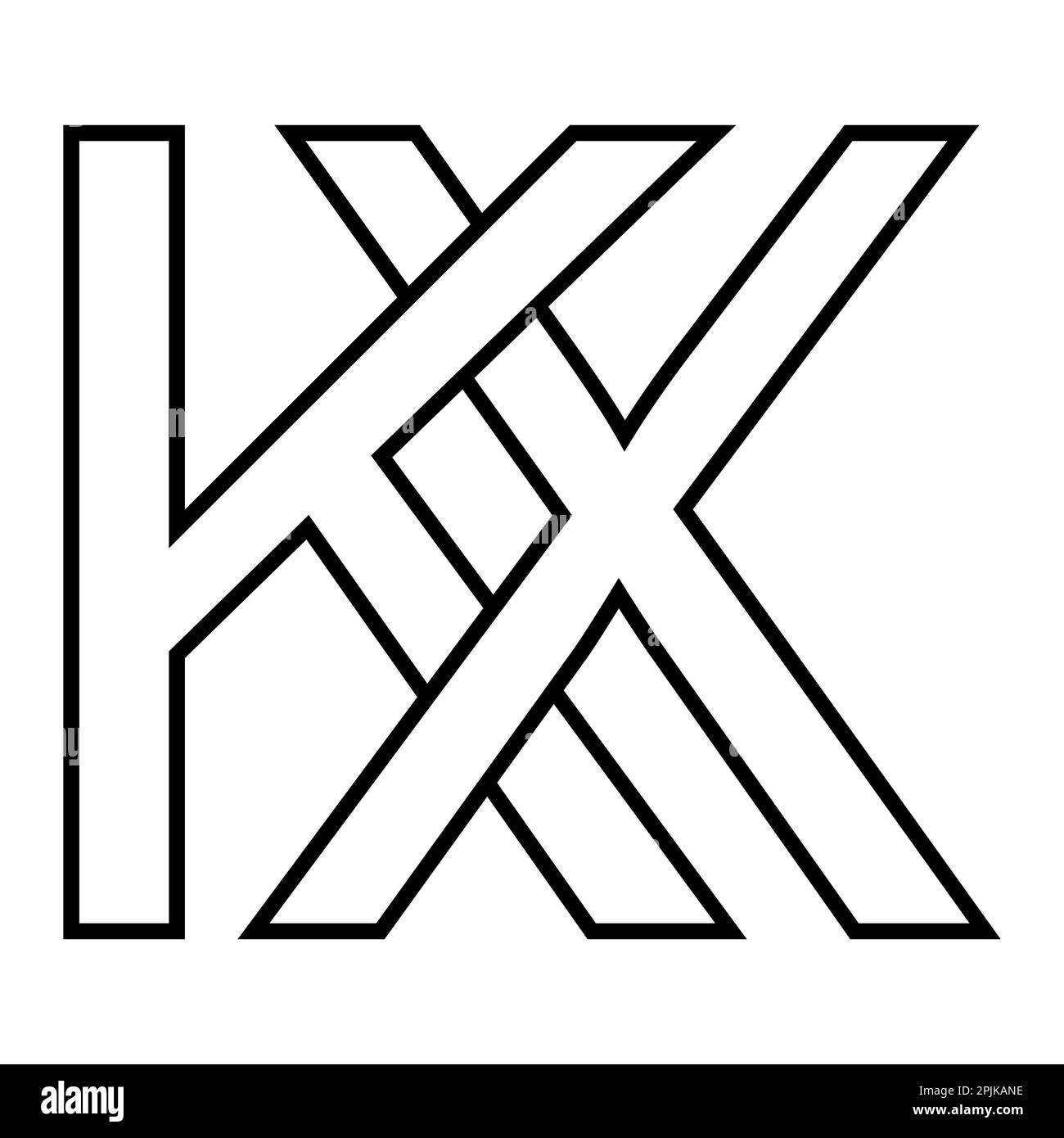 Kx letters Cut Out Stock Images & Pictures Alamy