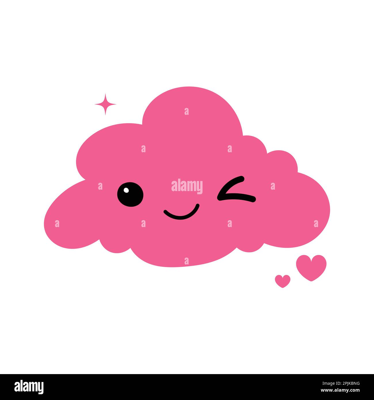 Cloud face. Cloudy face. Lovely face. Colorful face of a cloud. Rainy