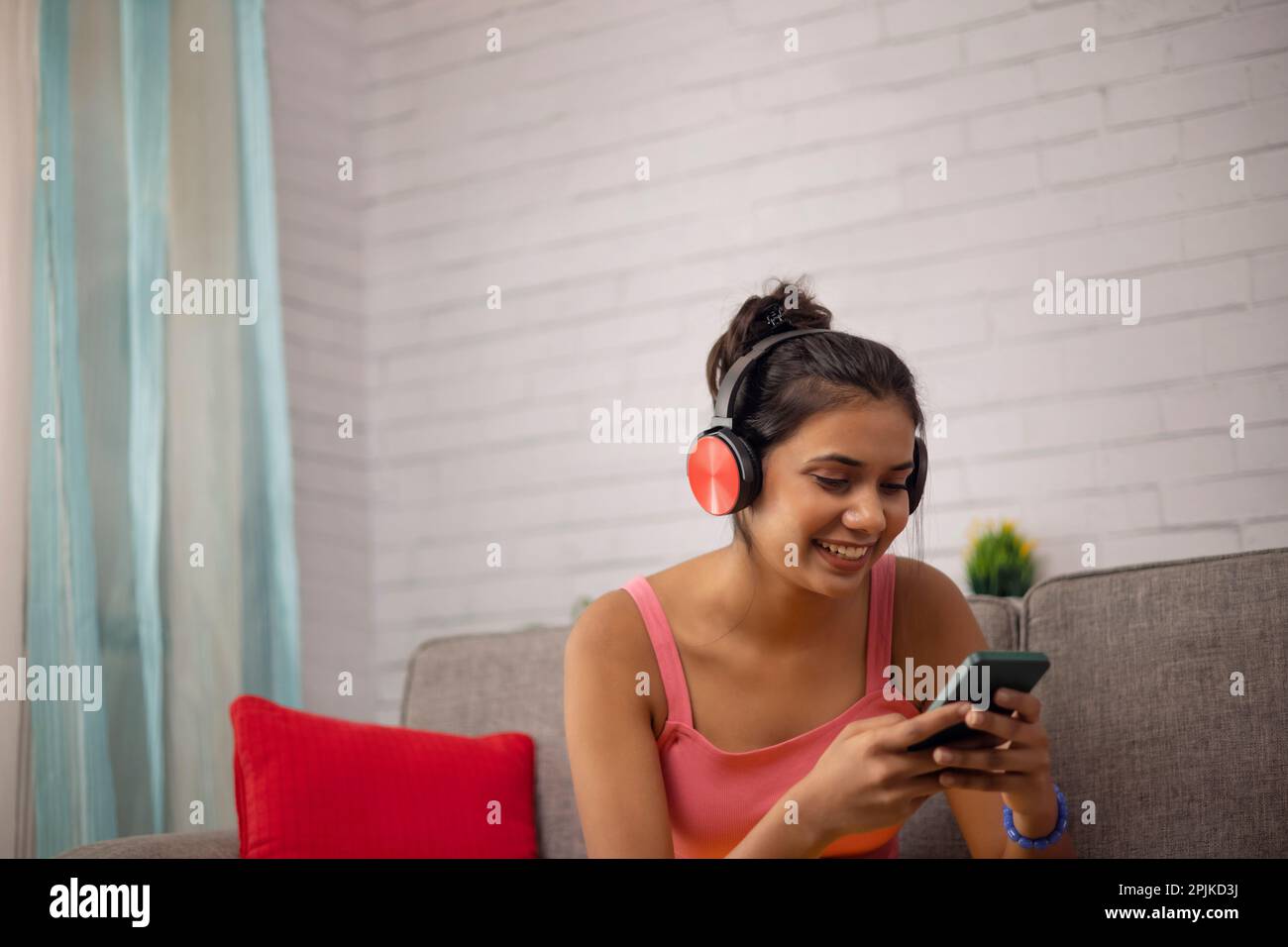 Woman watching video on hi-res stock photography and images - Alamy