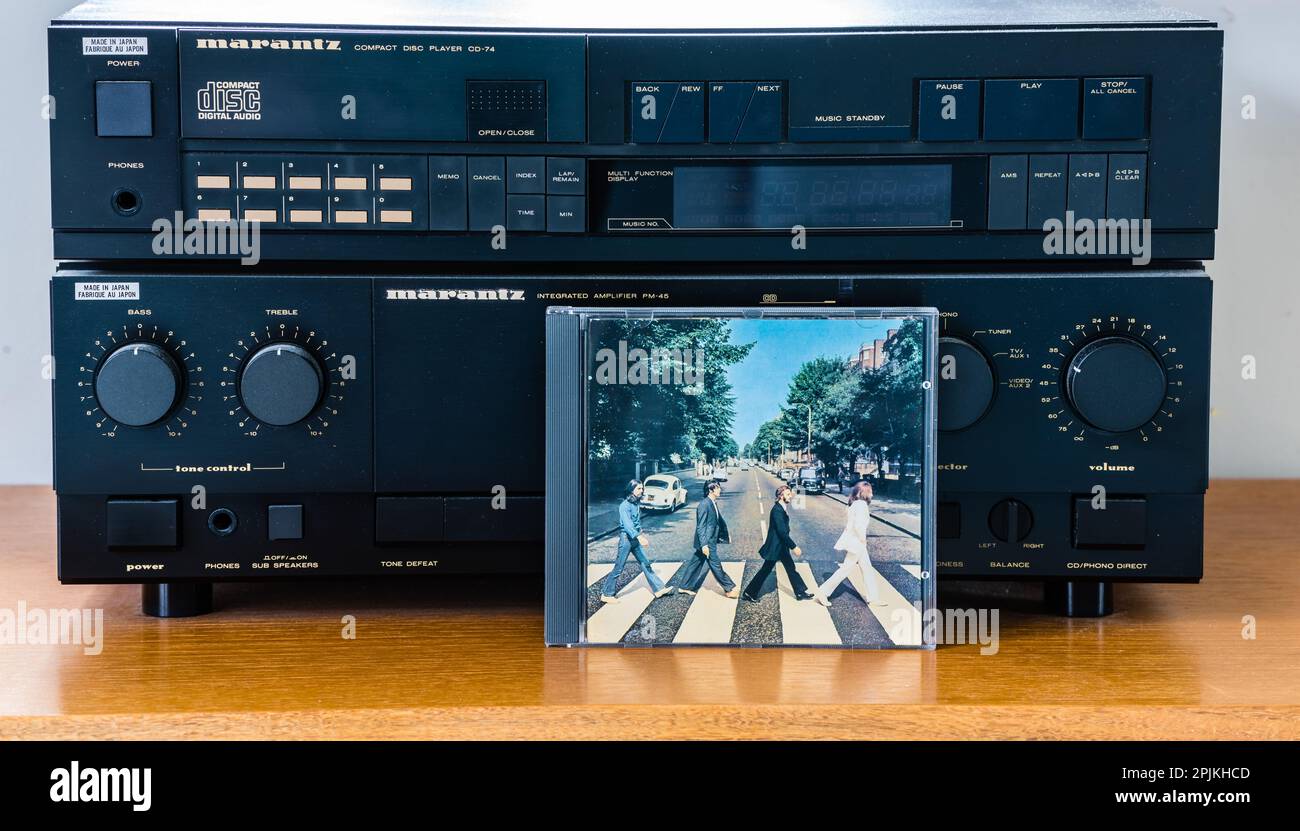 EMI CD - The Beatles - Abbey Road. Stock Photo