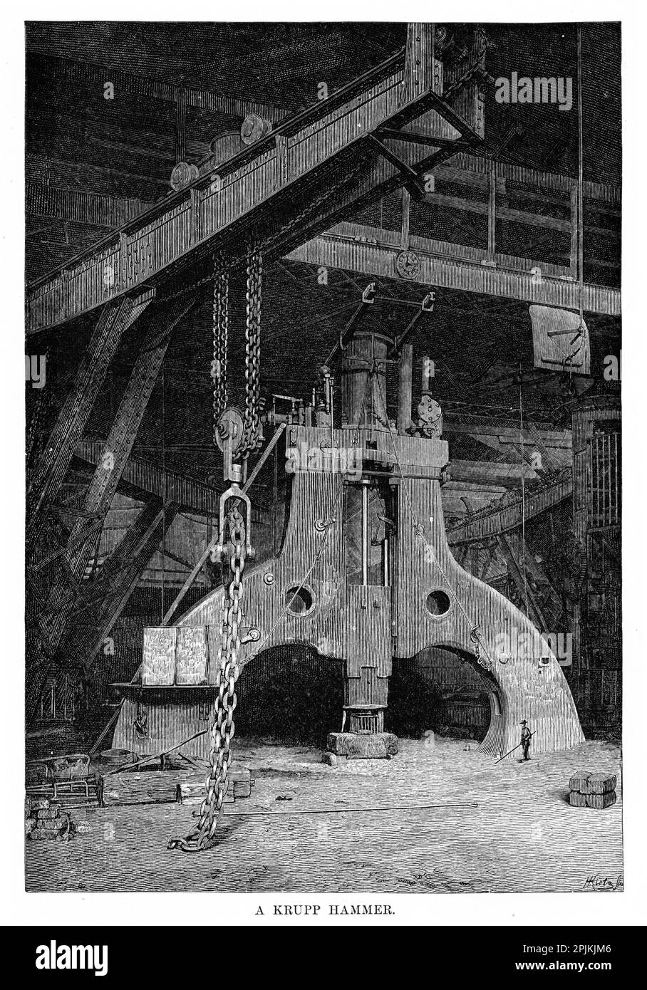 A Krupp Hammer, used for weapons manufacturing Stock Photo Alamy