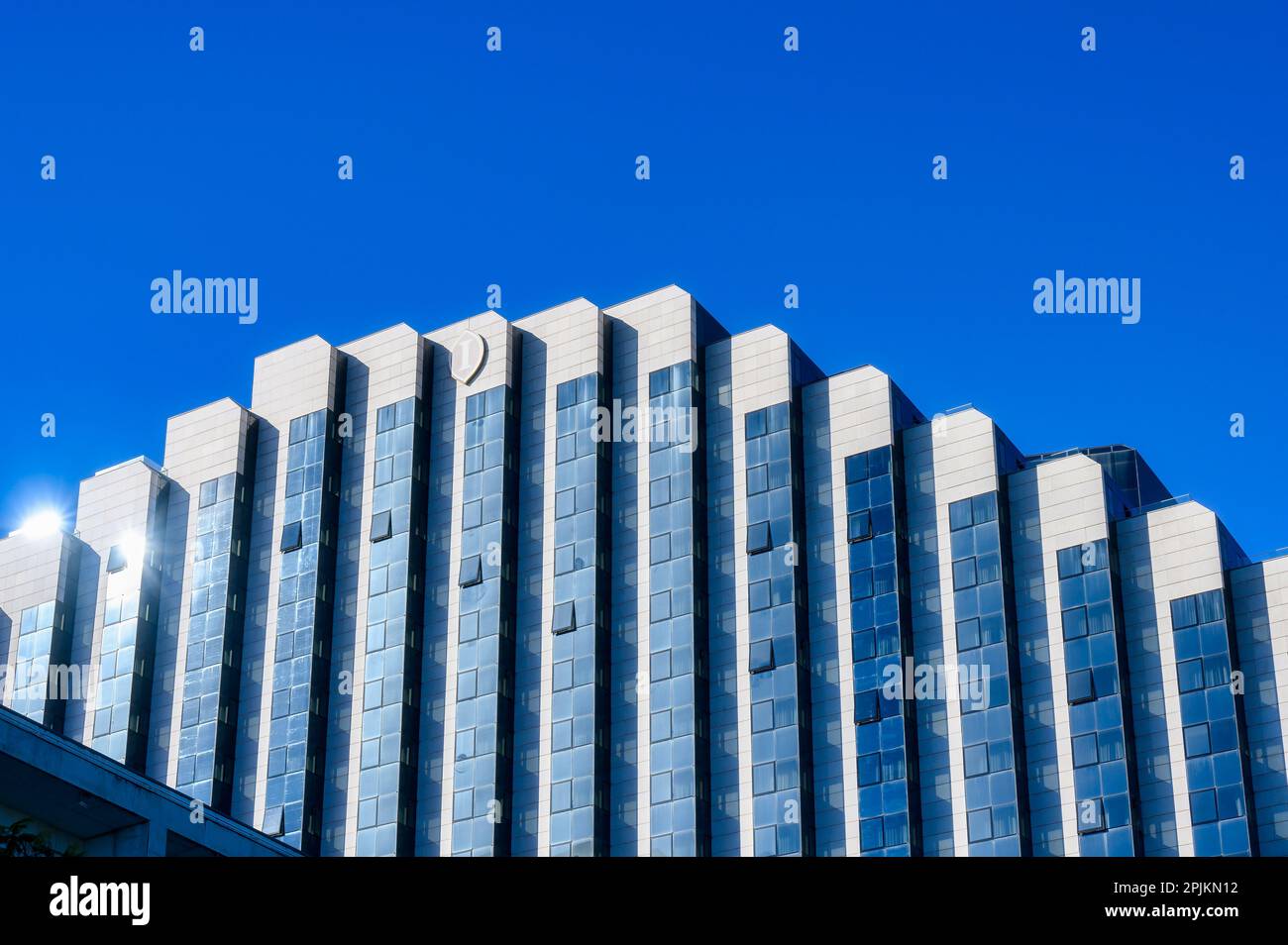 Lisbon, Portugal - January 4, 2023: Intercontinental Hotel exterior architecture. Stock Photo