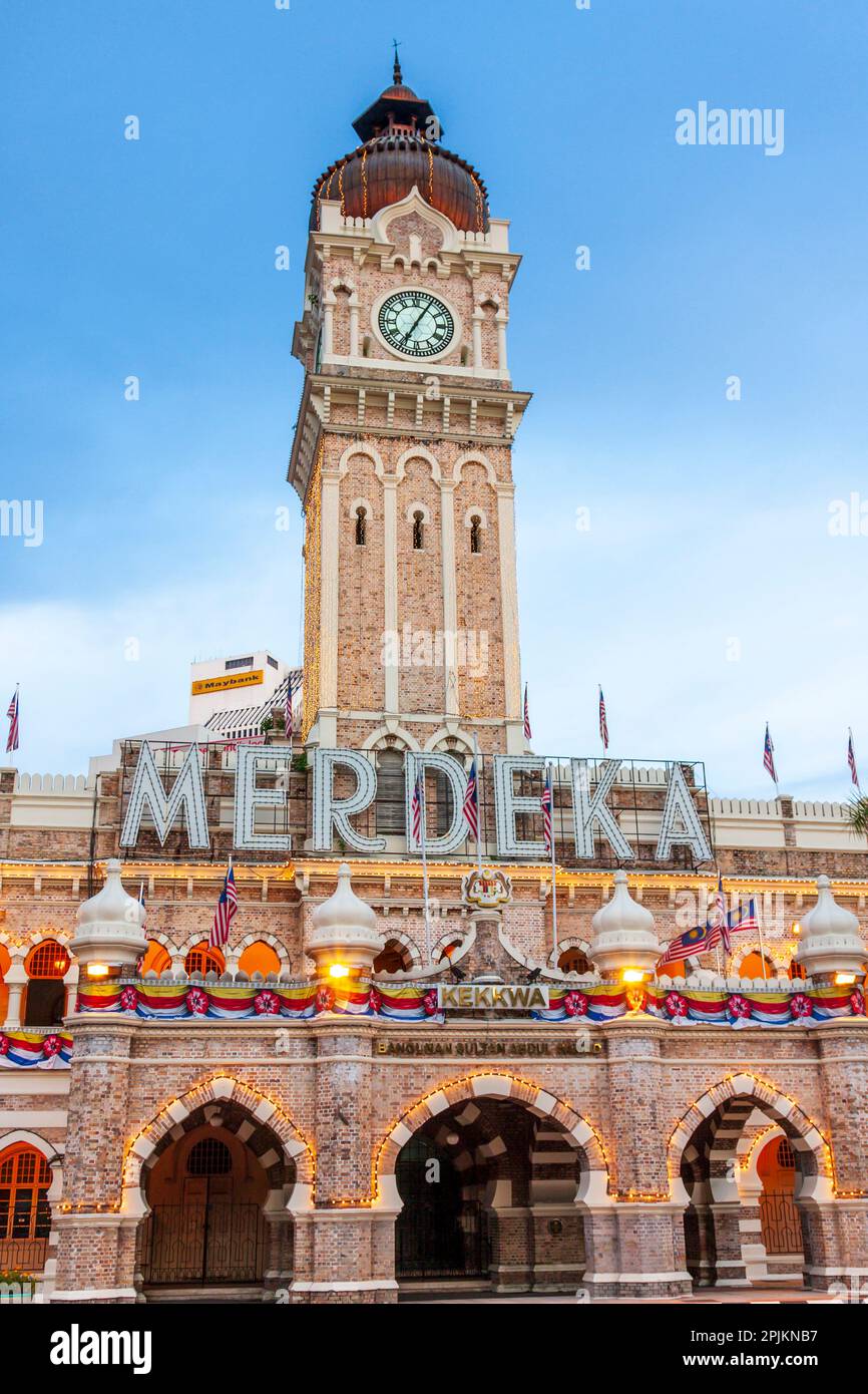 Kuala Lumpur, West Malaysia. Sultan Abdul Samad Building and its clock