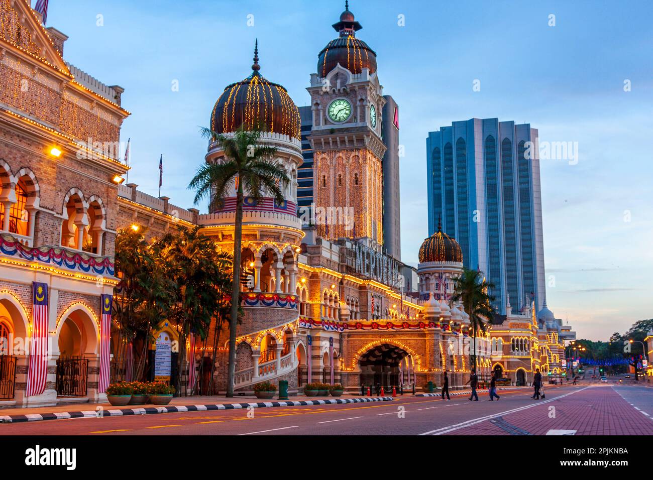Kuala Lumpur, West Malaysia. Sultan Abdul Samad Building and its clock
