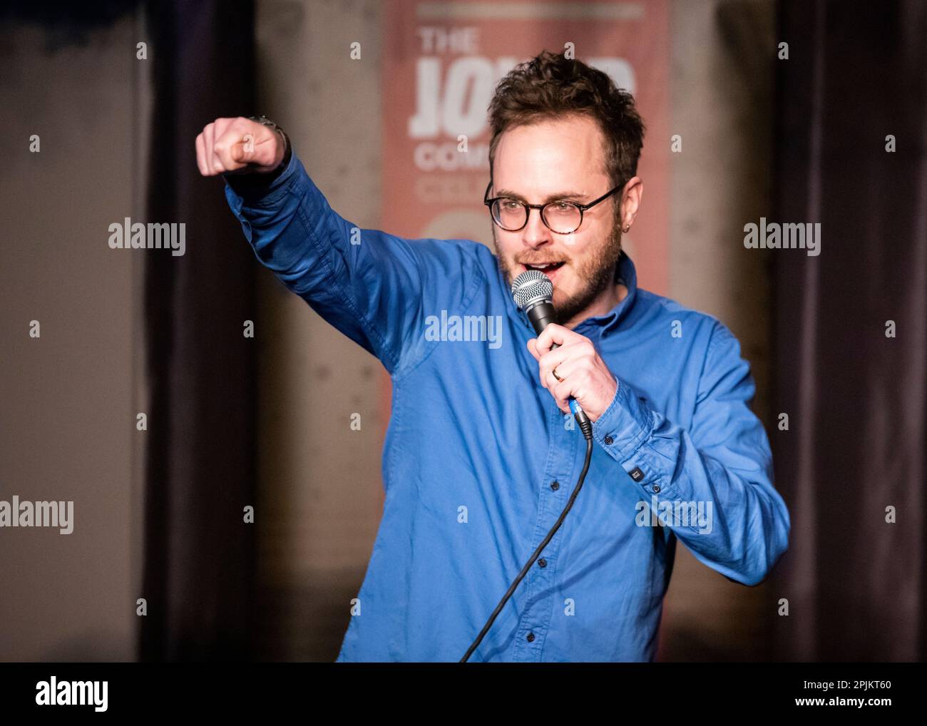 Gareth Richards, Stand-Up Comedian, Joker Comedy Club, Southend-on-Sea, Essex © Clarissa Debenham / Alamy Stock Photo