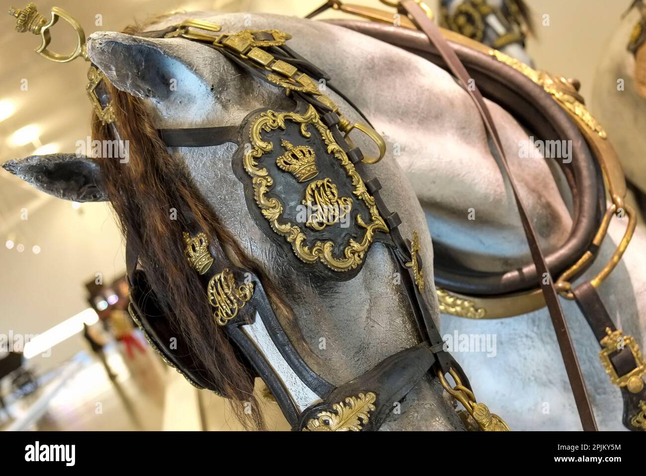 Lisbon, Portugal. Antique Royal coaches used by the monarchy in Lisbon ...