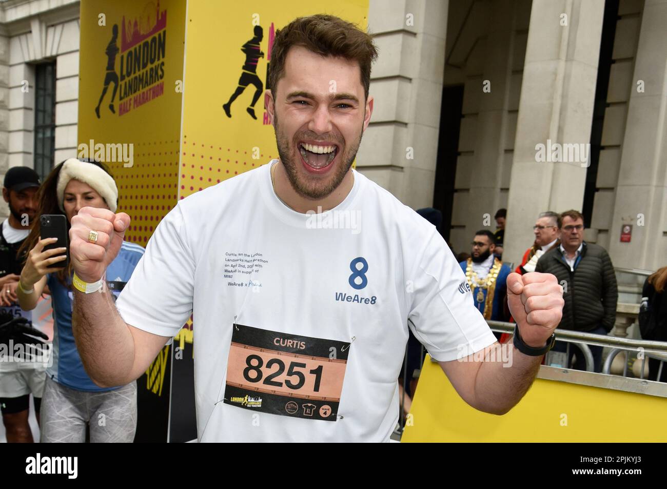 Curtis Pritchard at the Start of the 2023 London Landmarks Half ...
