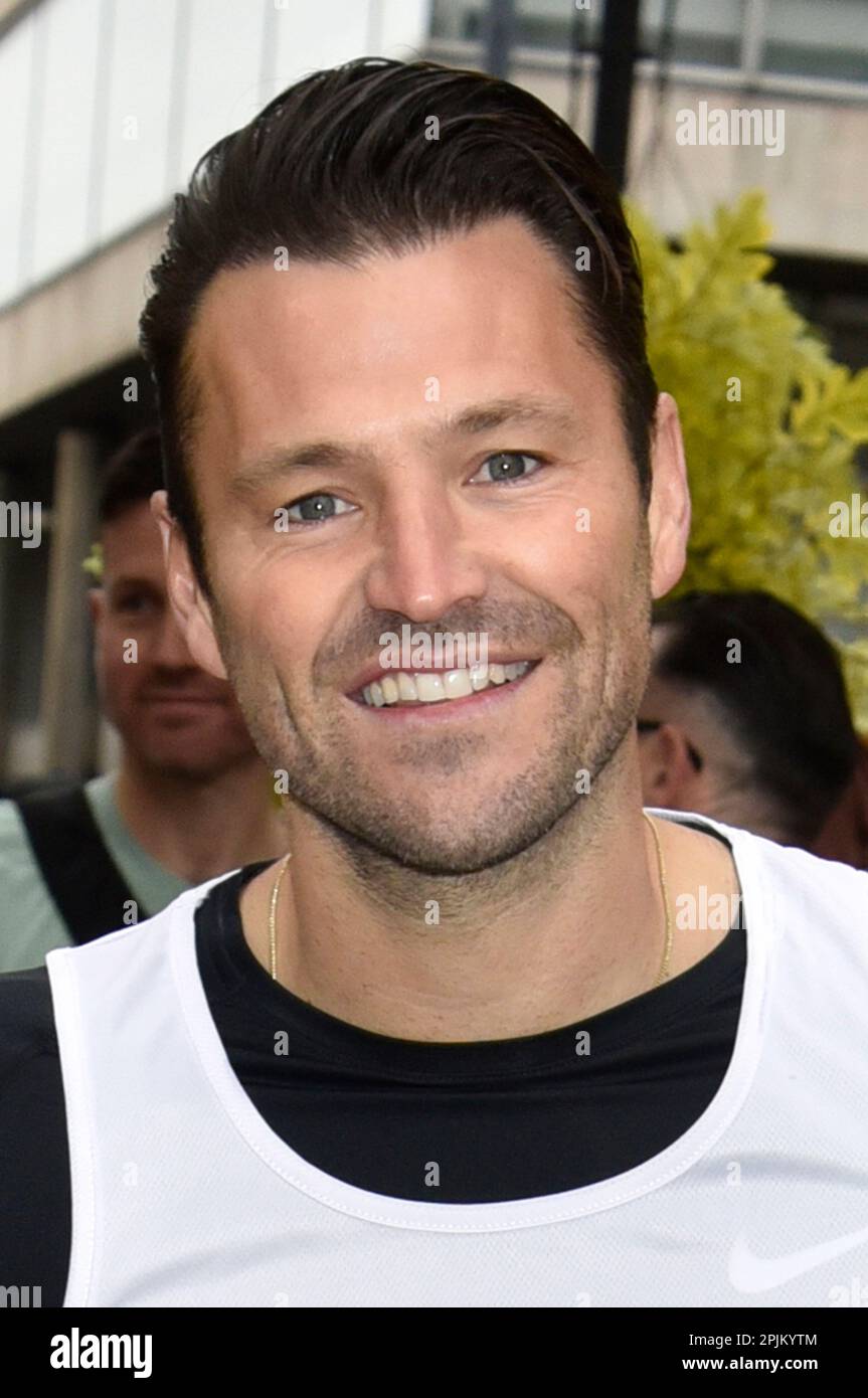 Mark Wright at the Start of the 2023 London Landmarks Half Marathon in Pall Mall East, London