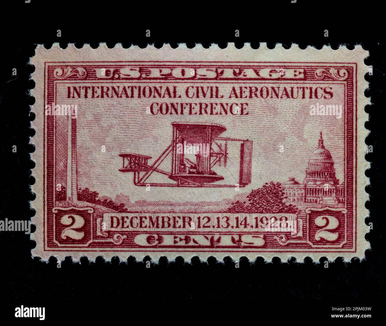 US postage stamp. International Civil Aeronautics Conference Stock Photo