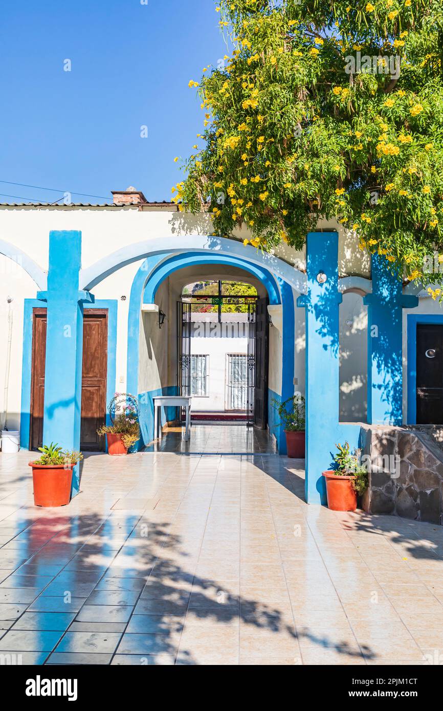 Mulege, Baja California Sur, Mexico. Entrance to the Hotel Hacienda