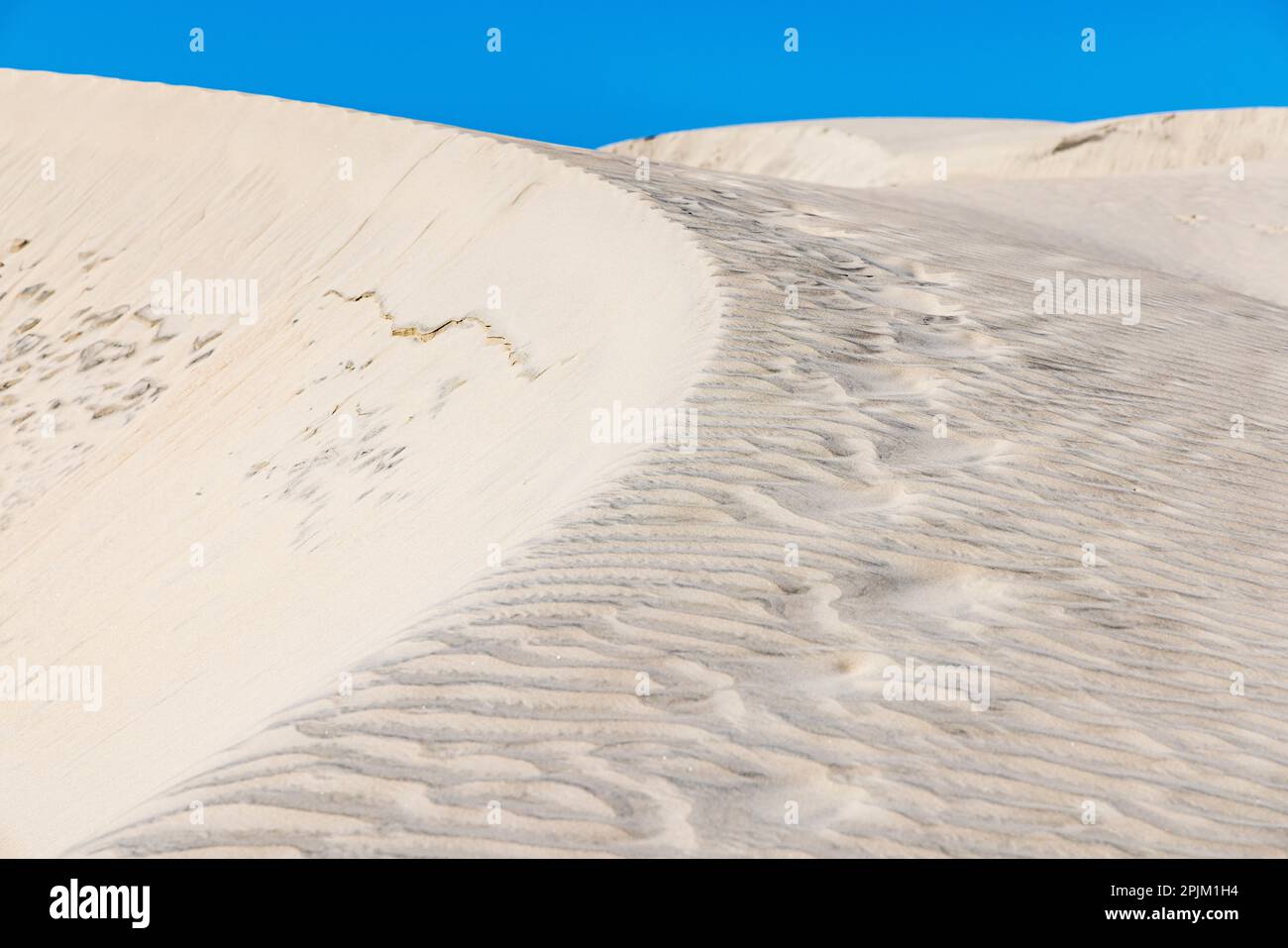 Guerrero Negro, Mulege, Baja California Sur, Mexico. Sand dunes along ...