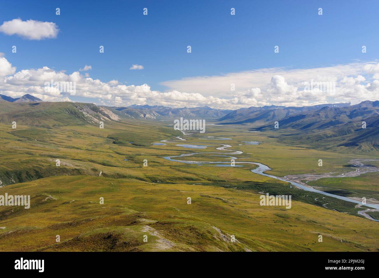 USA, Alaska, Gates of the Arctic National Park. Arctic tundra landscape ...