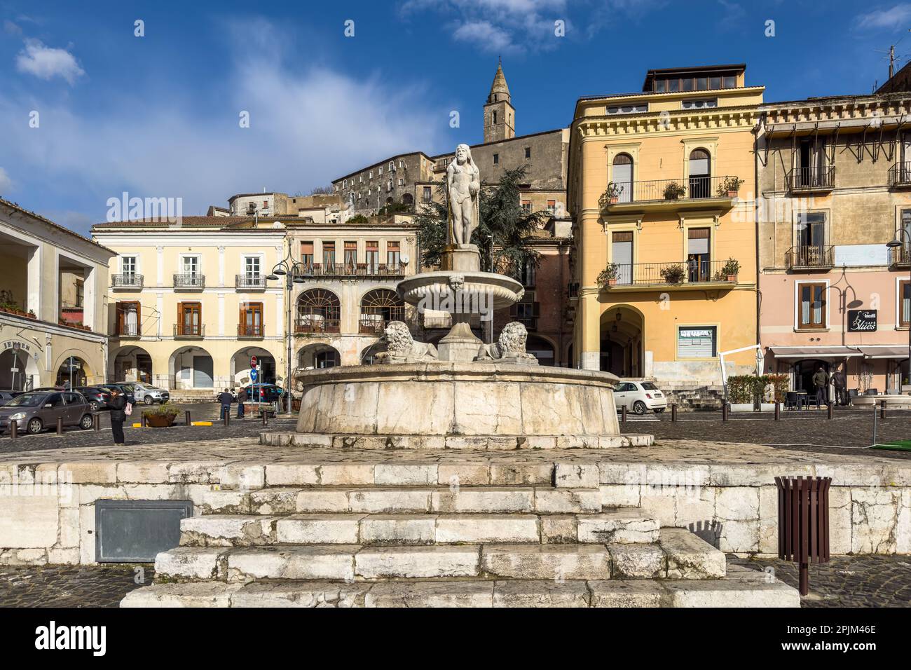 Montesarchio, Campania, Italy, Dec. 2022. View of Montesarchio, an historic village in Benevento Province Stock Photo