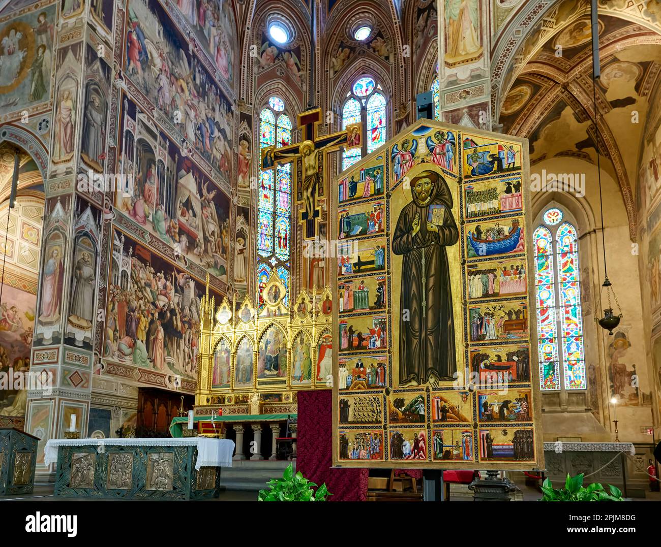 Interior Shot Of Santa Croce Basilica Di Santa Croce Di Firenze Piazza Di Santa Croce 7686