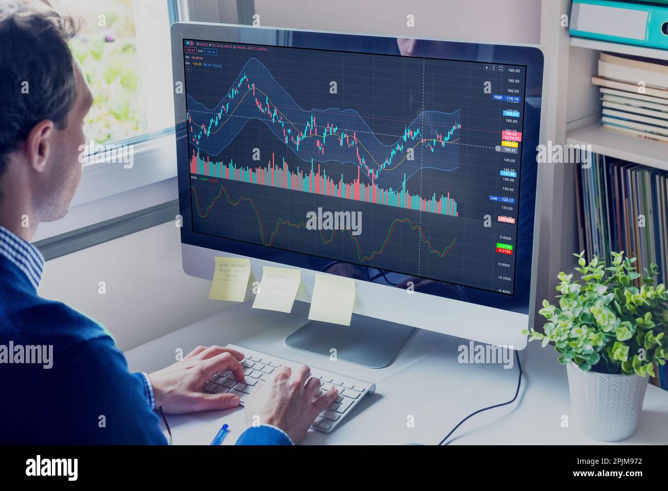 Stock broker computer hi-res stock photography and images - Alamy