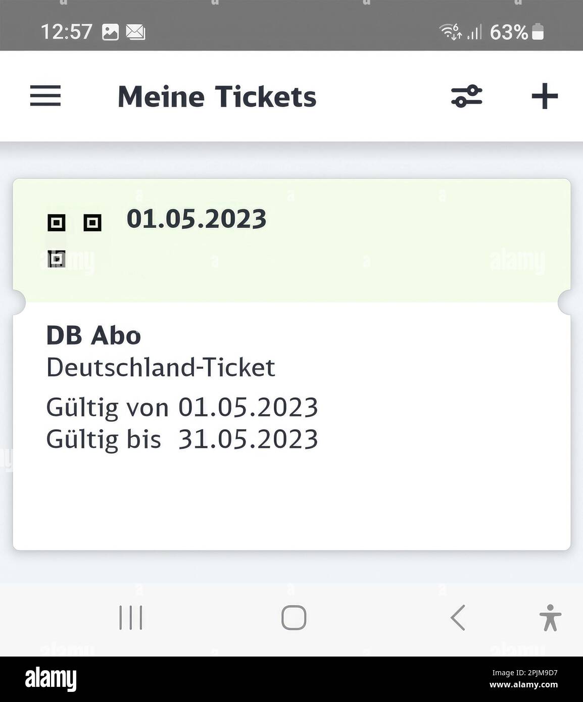 Kiel, Germany 03. April 2023 The new bus and train ticket for 49 euros in Germany called Kiel, Germany 03. April 2023 The new bus and train ticket for 49 euros in Germany called