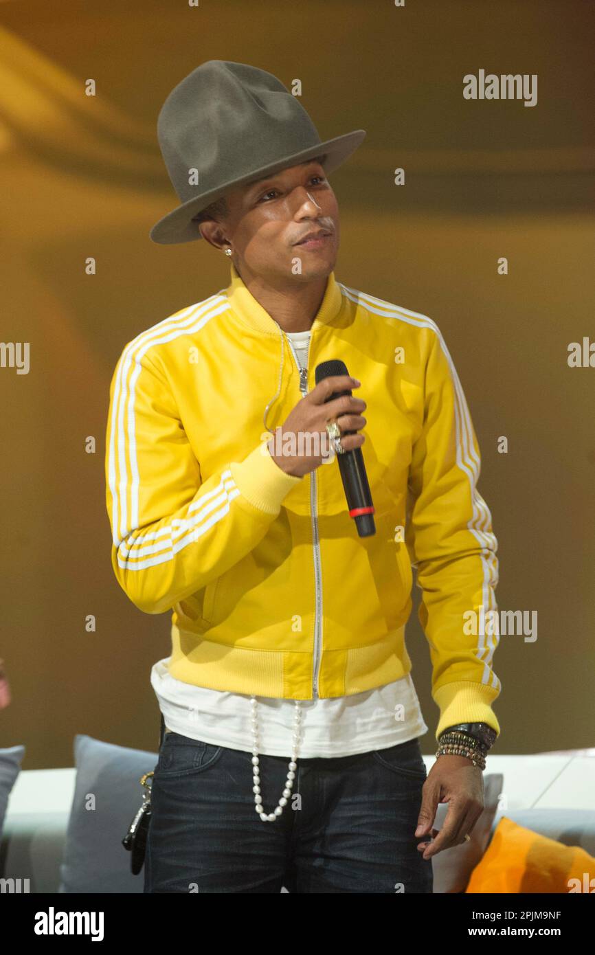 ARCHIVE PHOTO: Pharell WILLIAMS turns 50 on April 5, 3023, Pharrell WILLIAMS,  USA, singer, musician, show act, music act, singing, concert, singing,  Wetten dass.? ZDF television show, entertainment program from Duesseldorf  on