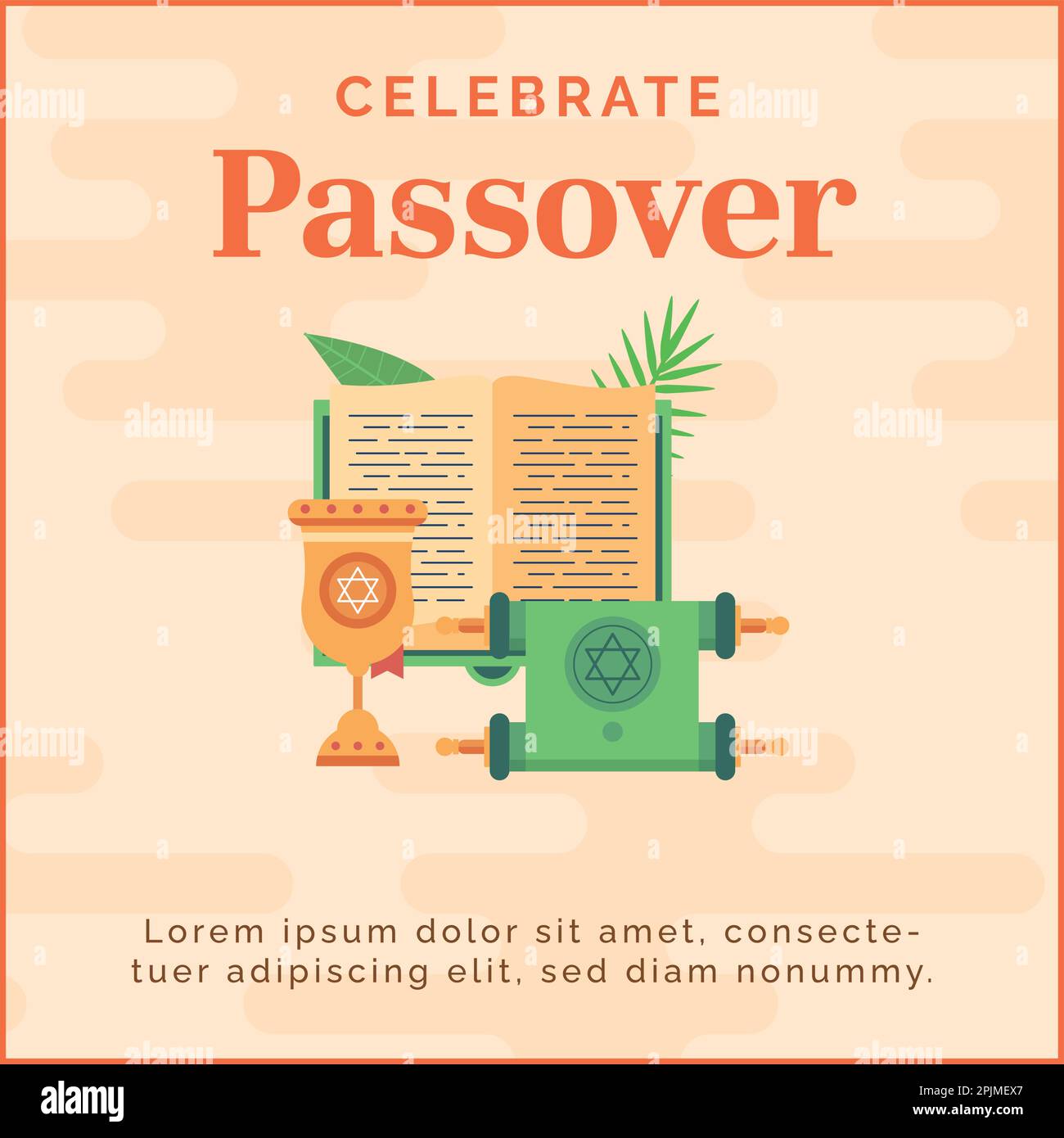 Passover Greeting Card Set Lets Celebrate Seder Pesach Invitation Greeting Card Template Or 5017