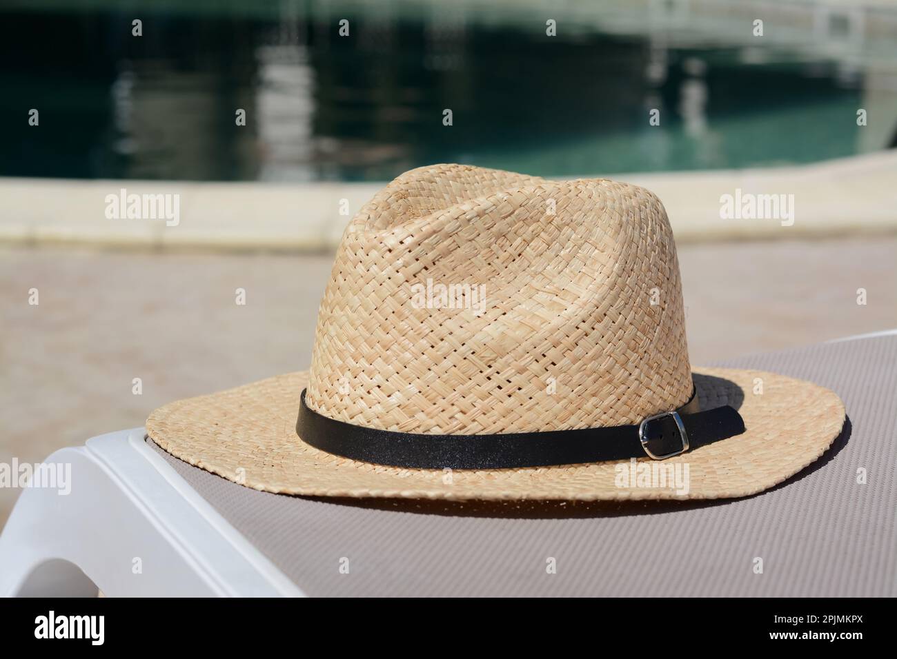 Stylish beach hat swimming hi-res stock photography and images - Alamy
